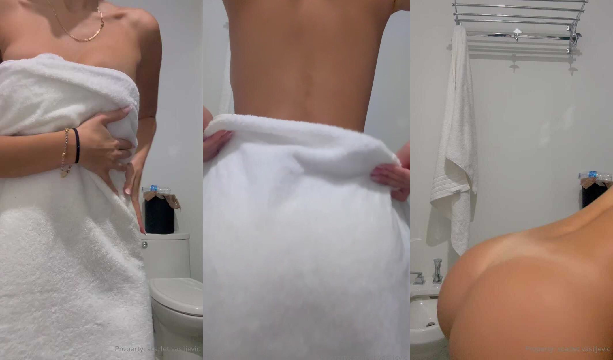 Watch Scarlet Vas Nude Booty Tease After Shower Leaked Video For Free