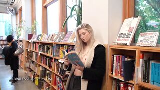 BralessForever Nude In Library Patreon Video