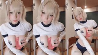 Katyuska Moonfox Cosplay Dildo Titty Tease Video Leaked