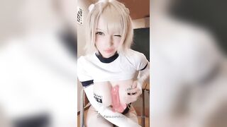 Katyuska Moonfox Cosplay Dildo Titty Tease Video Leaked