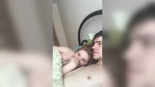 Gorgeous adorable russian girl fucks boyfriend on periscope