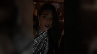 Indian Busty Wearing Saree Teasing Her Fans While Streaoming Video