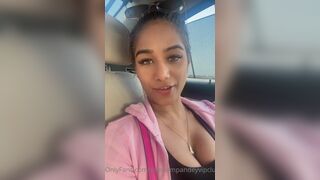 Poonam Pandey Talking to Her Fans While in Car Onlyfans Video