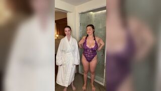 Two Big Titty Sluts Getting Naked Tiktok Video