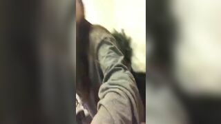 Gorgeous bored young twerking on periscope