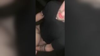 Gorgeous fucking a horny bitch in a parking lot