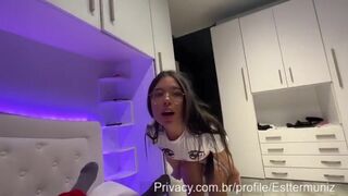 Estter Muniz Onlyfans fucking with boyfriend and swallowing piglet