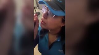 Amazon employee blowjob