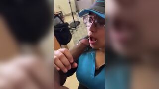 Amazon employee blowjob