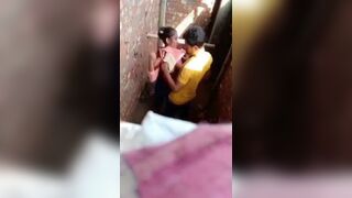 Girlfriend secretly gave blowjob to boyfriend on construction site
 Indian Video