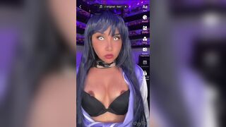 Andyytok Asian Babe Nipples Slip While Wearing Cosplay Video