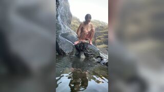 Yourina Slipped While Peeing Naked On The Rock OnlyFans Video