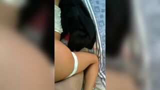 Homemade porno fucking the brunette’s ass