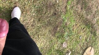 CutePsychosFuck I get a HUGE facial on my beautiful face Outdoor blowjob