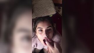 Latina Teen Gets a Warm Facial