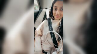 Jasminx Touching Her Hairy Pussy In A Public Taxi Onlyfans Video