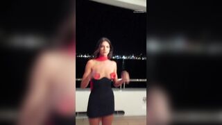 Kendall Jenner Pasties Dress Candid Video Leaked