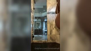 Christina Khalil POV Slingkini Shower Onlyfans Video Leaked