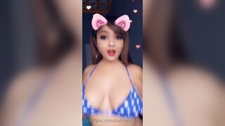 CallMeSherni Horny Babe With Big Tits Teasing Around With a Banana Onlyfans Video