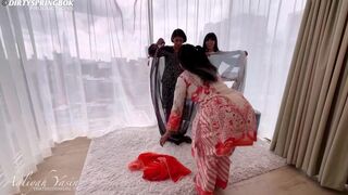 Aaliyah Yasin,Yasmina Khan,Sahara Knite,Three Indian Hoes Gone Wild With A BBC Video