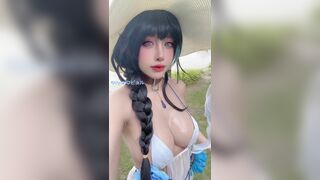 Byoru Teasing Boobs With Oil Cosplay Onlyfans Leaked Video