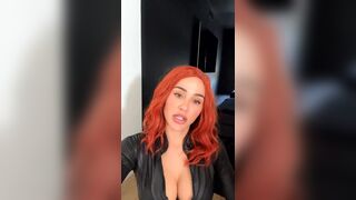 Ana Cheri As Black Widow Teasing Boobs And Ass Leaked Video