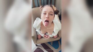 Kate Kuray Cutie Doing Facial Impressions While Bends Over on Chair Onlyfans Video