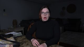 Bettie Bondage Lusty Teacher Sucks a Dildo and Sitting on it till Gets Wet Video