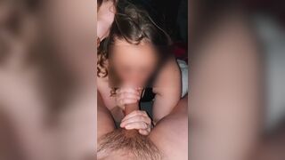 Wife Blowjob and Swallows every Drop before Bed