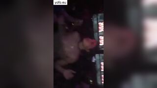 Dancing wet girls show boobs