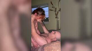 Fucking Sugar Daddy and Face Slapping while Riding