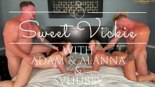 Sweetvickievip and Her Friend Gets Thier Pussy Stretches by Two Guys Onlyfans Video