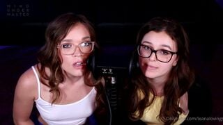 Leana Lovings and Her Friend Doing Moaning and Licking ASMR Onlyfans Video