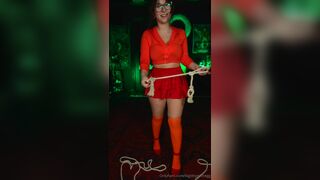 Bigtittygothegg Cosplay As Velma Found A Real Monster And Riding His Alien Cock In Her Tight Pussy Onlyfans Video