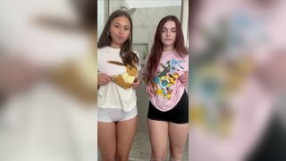 Summerxiris and her Friend Showing Their Booty and Shaking Tits in Tight Bikini Onlyfans Video