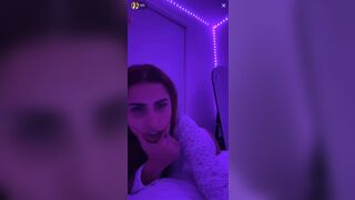 Angela Alvarez Exposed Her Perfect Booty in Disco Light in Live Video