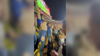 Spanish Babe Lifts Up Her Top And Shake Big Boobs In Public Football Game Viral Video