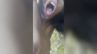 Alicya Ribeiro having sex in the woods