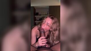 Imchloe3 Sucking a Massive BBC While Naked on Bed Onlyfans Video