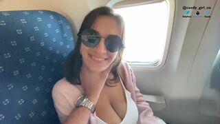 Tara Summers Busty stewardess flew on vacation with her lover and cummed hard on the plane toilet 10’000m alt