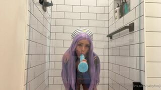 Babyfooji Sucking New Dildo And Puts Inside Nasty Cunt In Washroom Cosplay Onlyfans Video