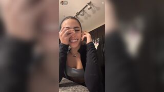 Angela Alvarez Teases Her Boobs And Curvy Ass During Live Leaked Video