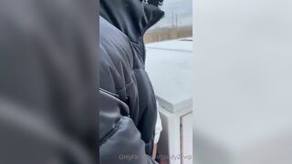 Hannahmakala Outdoor Winter Sextape Wearing Ski Mask Onlyfans leaked