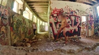 GentlyPerv Urbex Flashing with Handjob a Cute Nasty Girl Loves Cum Video