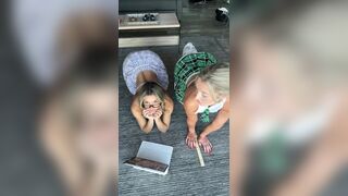 maarebeaar and her Naughty Friend Gets Exposed Their Booty in Hot College Cosplay Onlyfans Video