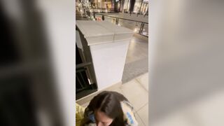 Splatxo Naughty Brunette Giving Deep Blowjob to a Guy at Public Onlyfans Video