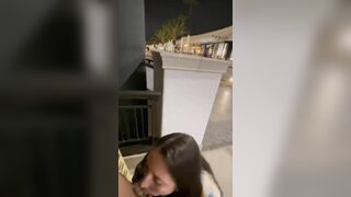 Splatxo Naughty Brunette Giving Deep Blowjob to a Guy at Public Onlyfans Video