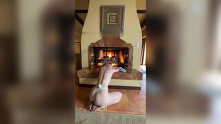 Grace Charis Striptease Fireplace Naked OnlyFans Video