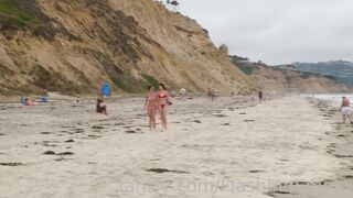 Ellie James Lesbian at The Beach