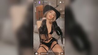 Lyna Perez Cow Girl Striptease